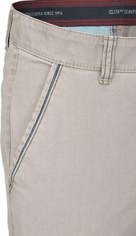 Club of Comfort chino met steekzak in katoen. Kleur: zandbeige