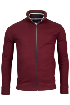 SWEAT CARDIGAN ZIP Bordeaux