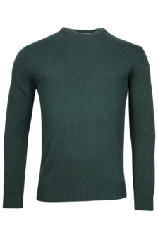  CREW NECK PULLOVER 100% lambswool DARK GREEN