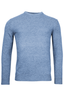  CREW NECK PULLOVER 100% lambswool BLUE