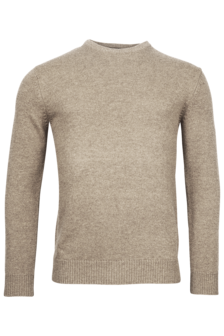  CREW NECK PULLOVER 100% lambswool BEIGE