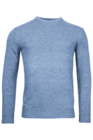  CREW NECK PULLOVER 100% lambswool BLUE